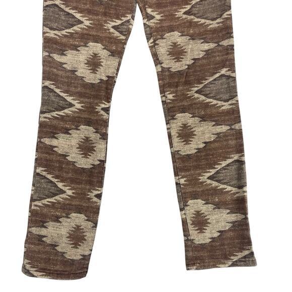 RALPH LAUREN Western Aztec Modern Skinny Jeans Womens Sz 8 Tribal Brown Navajo - Picture 5 of 14